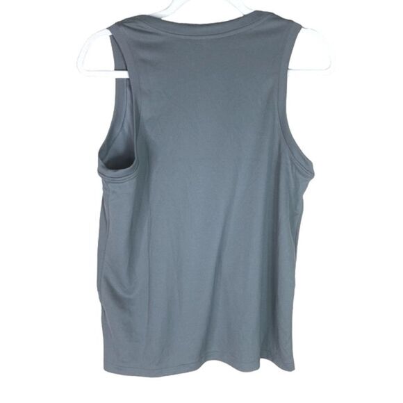 Nike FLY Dri Fit Sz Sm Gray Black Swoosh Basketball Yoga Athletic Jersey Shirt - Picture 3 of 4